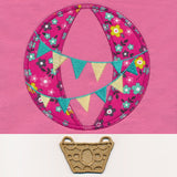 Whimsical Hot Air Balloon (Hooped Applique with Lace)