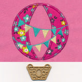 Whimsical Hot Air Balloon (Hooped Applique with Lace)