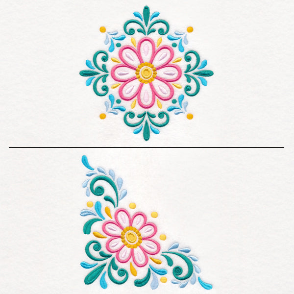 Daisy Burst Pillow Pair