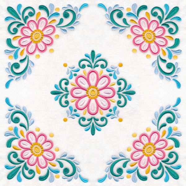 Daisy Burst Pillow Pair