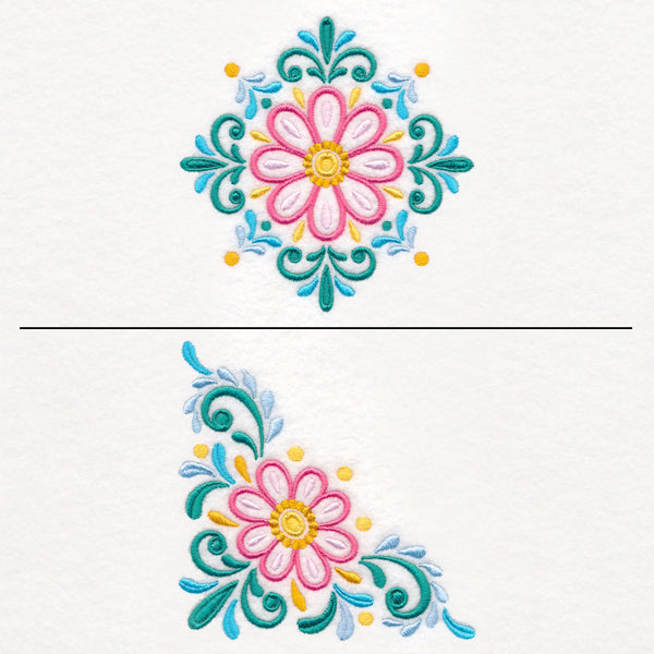 Daisy Burst Pillow Pair