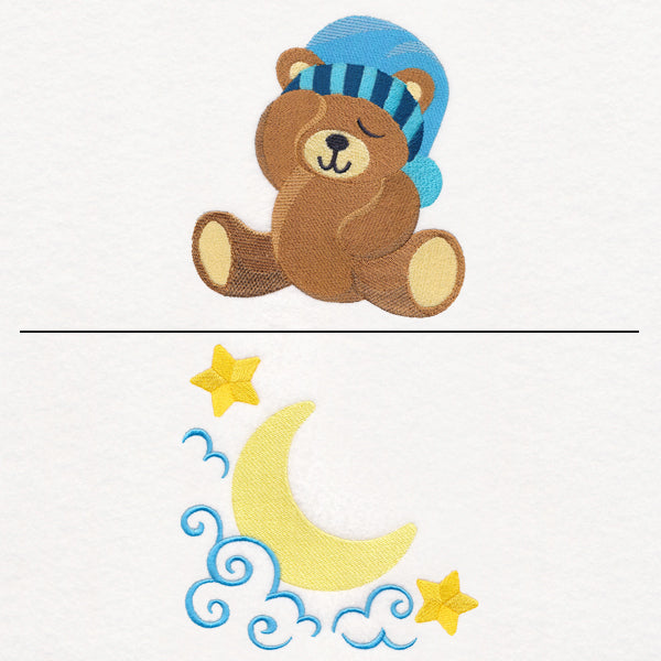 Sleepy Bear Pillow Pair