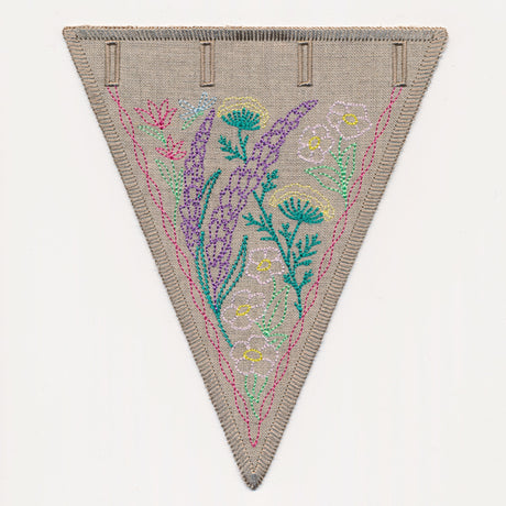 Wildflower Garden Bunting 1 (In-the-Hoop)