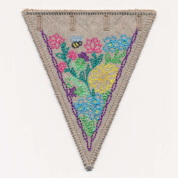 Wildflower Garden Bunting 2 (In-the-Hoop)