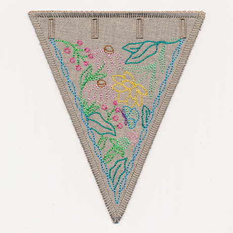 Wildflower Garden Bunting 3 (In-the-Hoop)