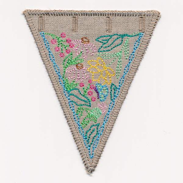 Wildflower Garden Bunting 3 (In-the-Hoop)