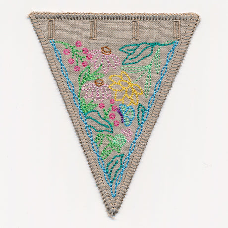 Wildflower Garden Bunting 3 (In-the-Hoop)