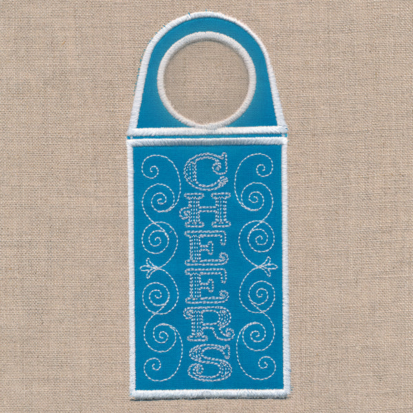 Cheers Wine Tag (In-the-Hoop)