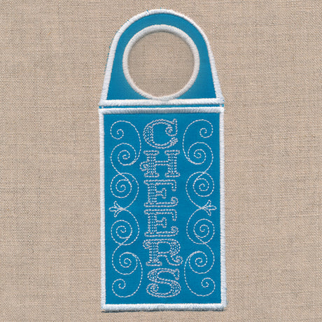 Cheers Wine Tag (In-the-Hoop)