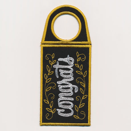 Congrats Wine Tag (In-the-Hoop)