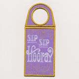Sip Sip Hooray Wine Tag (In-the-Hoop)
