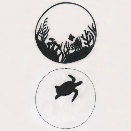 Sea Life Shadowbox (Organza)