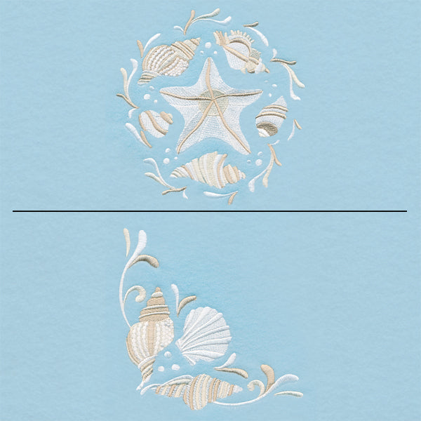 Dancing Seashells Pillow Pair