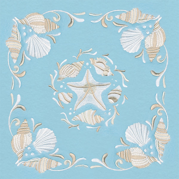 Dancing Seashells Pillow Pair