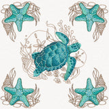 Sea Turtle & Starfish Pillow Pair