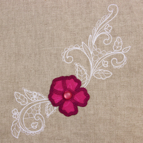 Pleasing Petal Fashion Spray (3D Applique)