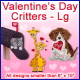 A Valentine's Day Critters Design Pack