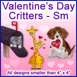 A Valentine's Day Critters Design Pack