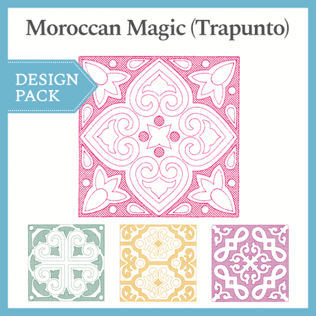 A Moroccan Magic (Trapunto) Design Pack