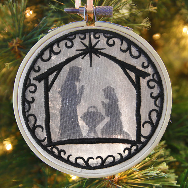 Silent Night Shadowbox (Organza)