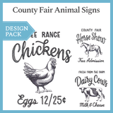 A County Fair Animal Signs Design Pack