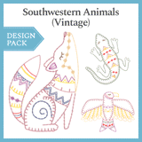 A Southwestern Animals (Vintage) Design Pack