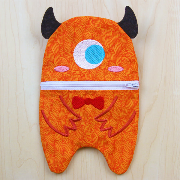 Little Monster Zipper Pouch (In-the-Hoop)