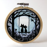 Midnight Meowmance Shadowbox (Organza)