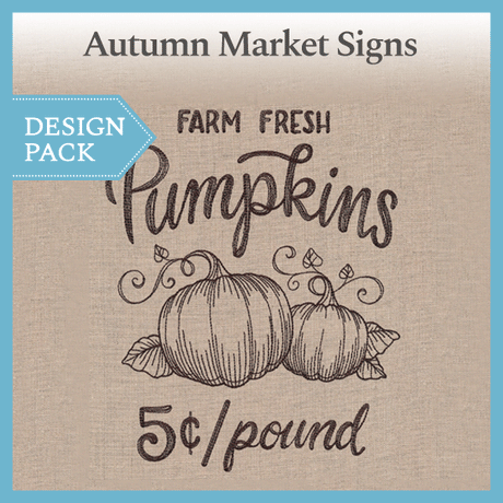 A Autumn Market Signs Design Pack