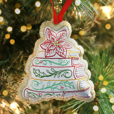 Crafty Christmas Book Stack (In-the-Hoop)