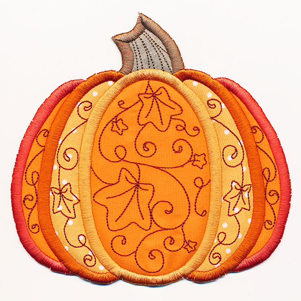 Harvest Pumpkin Trivet (In-the-Hoop)
