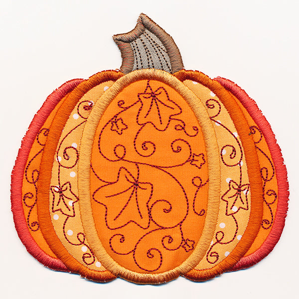 Harvest Pumpkin Trivet (In-the-Hoop)