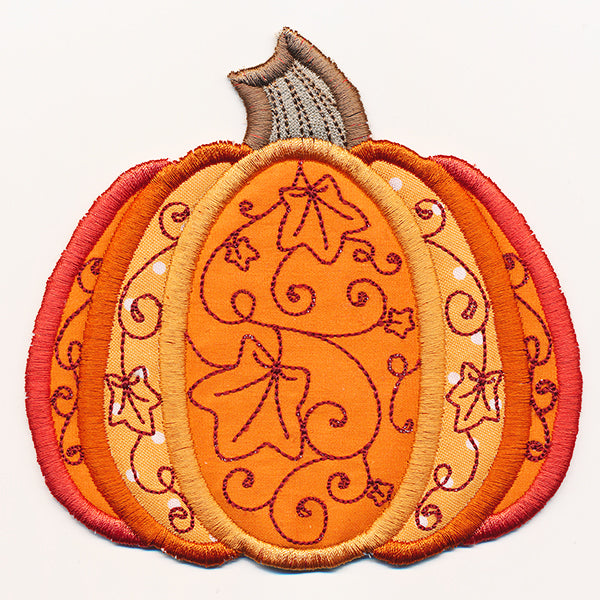 Harvest Pumpkin Trivet (In-the-Hoop)