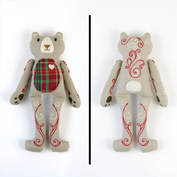 Vintage Bear Doll (In-the-Hoop)