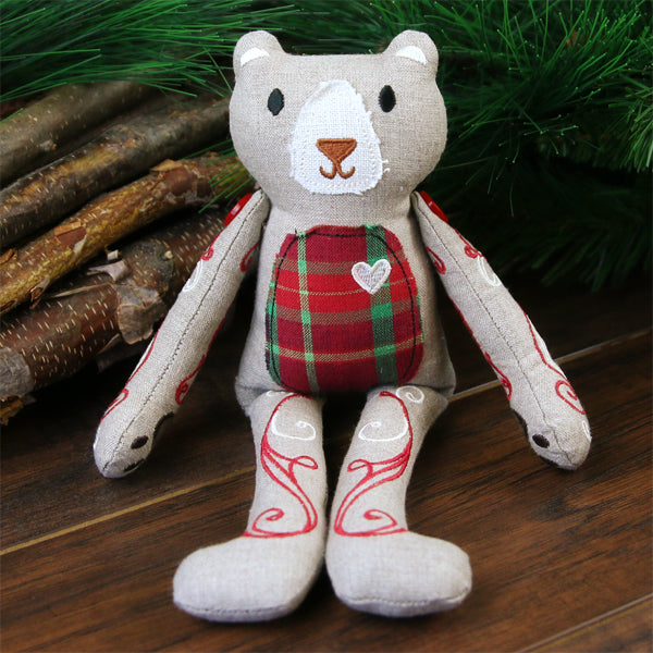 Vintage Bear Doll (In-the-Hoop)