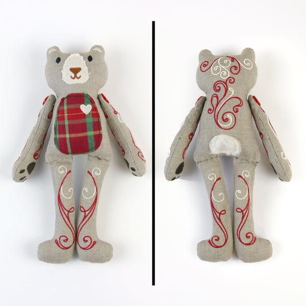 Vintage Bear Doll (In-the-Hoop)