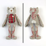 Vintage Bear Doll (In-the-Hoop)