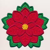 Very Merry Poinsettia Trivet (In-the-Hoop)