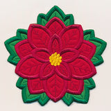 Very Merry Poinsettia Trivet (In-the-Hoop)