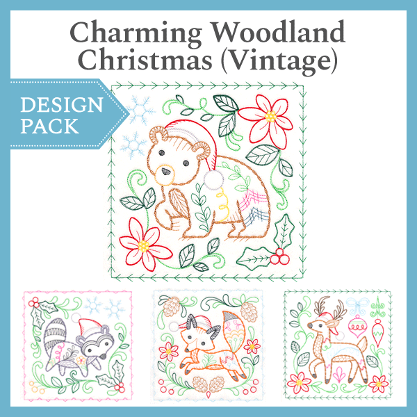 A Charming Woodland Christmas (Vintage) Design Pack