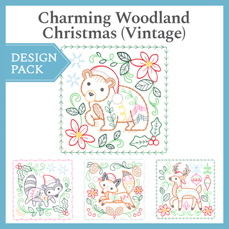 A Charming Woodland Christmas (Vintage) Design Pack