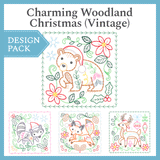 A Charming Woodland Christmas (Vintage) Design Pack