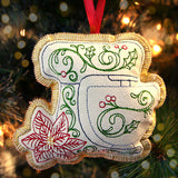 Crafty Christmas Stand Mixer Ornament (In-the-Hoop)