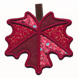 Golden Autumn Maple Leaf Trivet (In-the-Hoop)