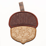 Golden Autumn Acorn Trivet (In-the-Hoop)