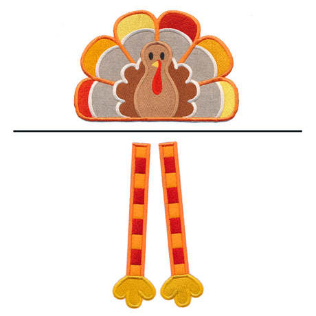 Turkey Trot Towel Topper (In-the-Hoop)