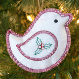 Merry Magic Bird Ornament (In-the-Hoop)