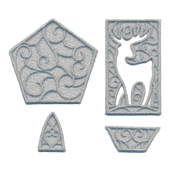 Enchanted Reindeer Lantern (Lace)