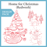 A Home for Christmas (Redwork) Design Pack