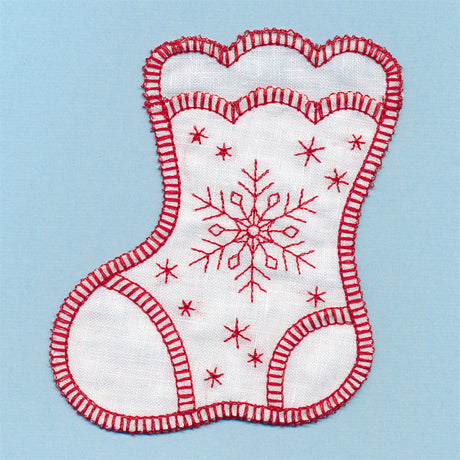 Snowflake Stocking (In-the-Hoop)